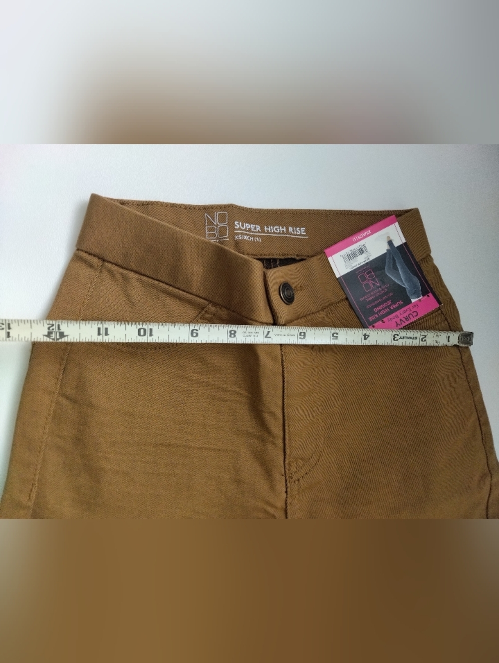NoBo No Boundaries Curvy Super High Rise Brown Jegging New Size XS - Picture 6 of 7